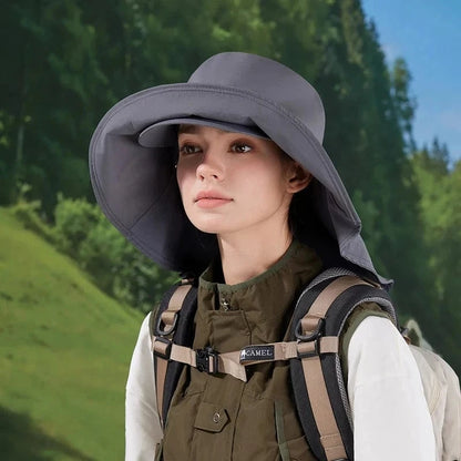 chapeau randonnée femme sport aventure Gris foncé / Taille unique