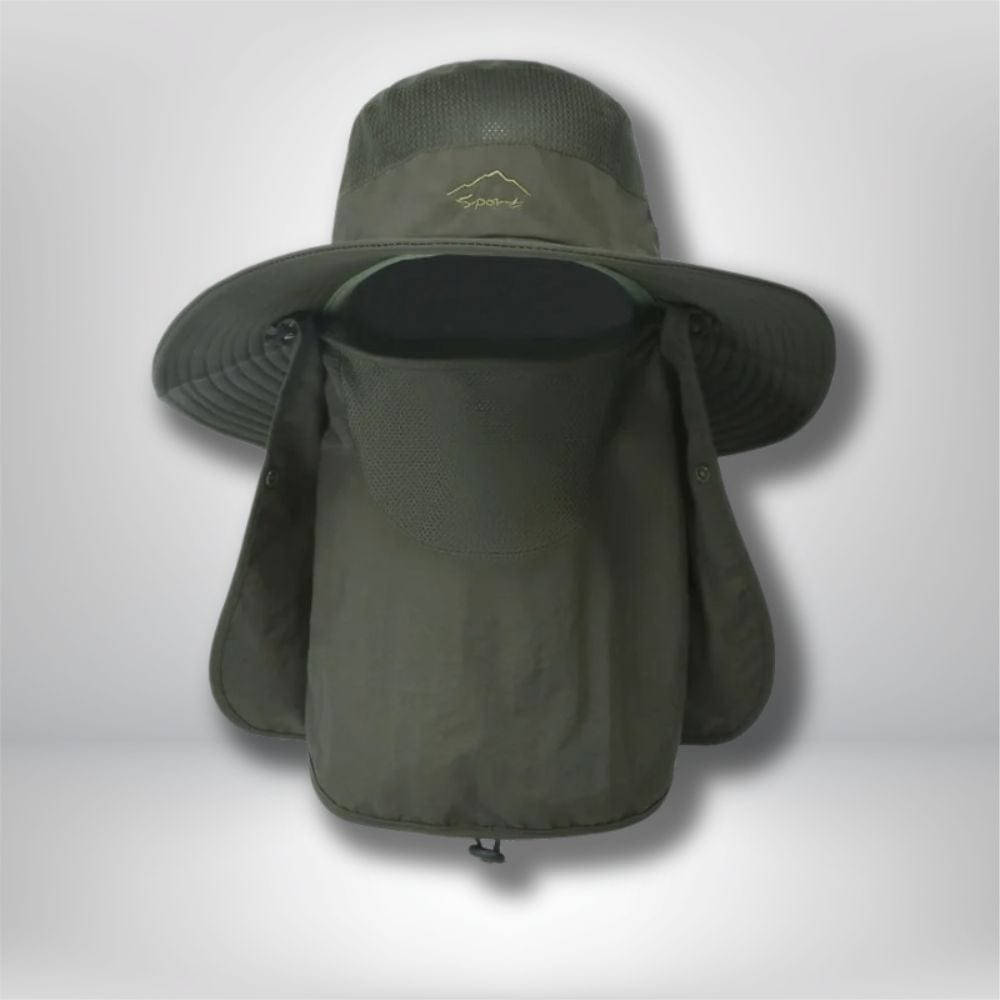 Chapeau randonnée homme Vert miltaire / 56-62 cm