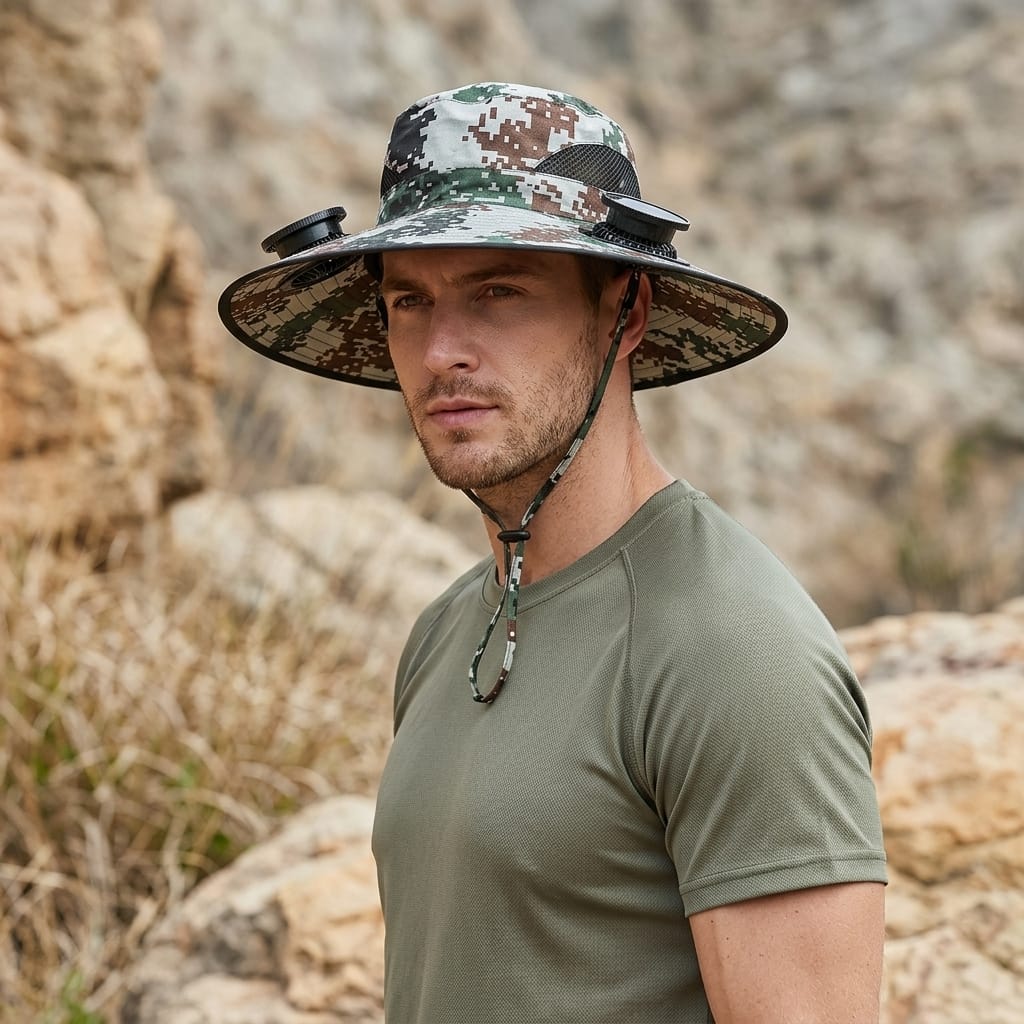 Chapeau trekking homme Camouflage1 / 60cm