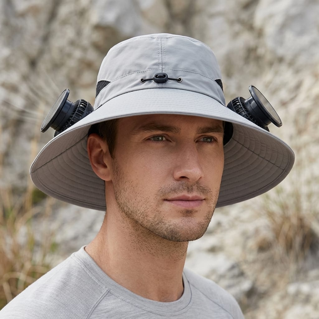 Chapeau trekking homme Gris foncé / 60cm