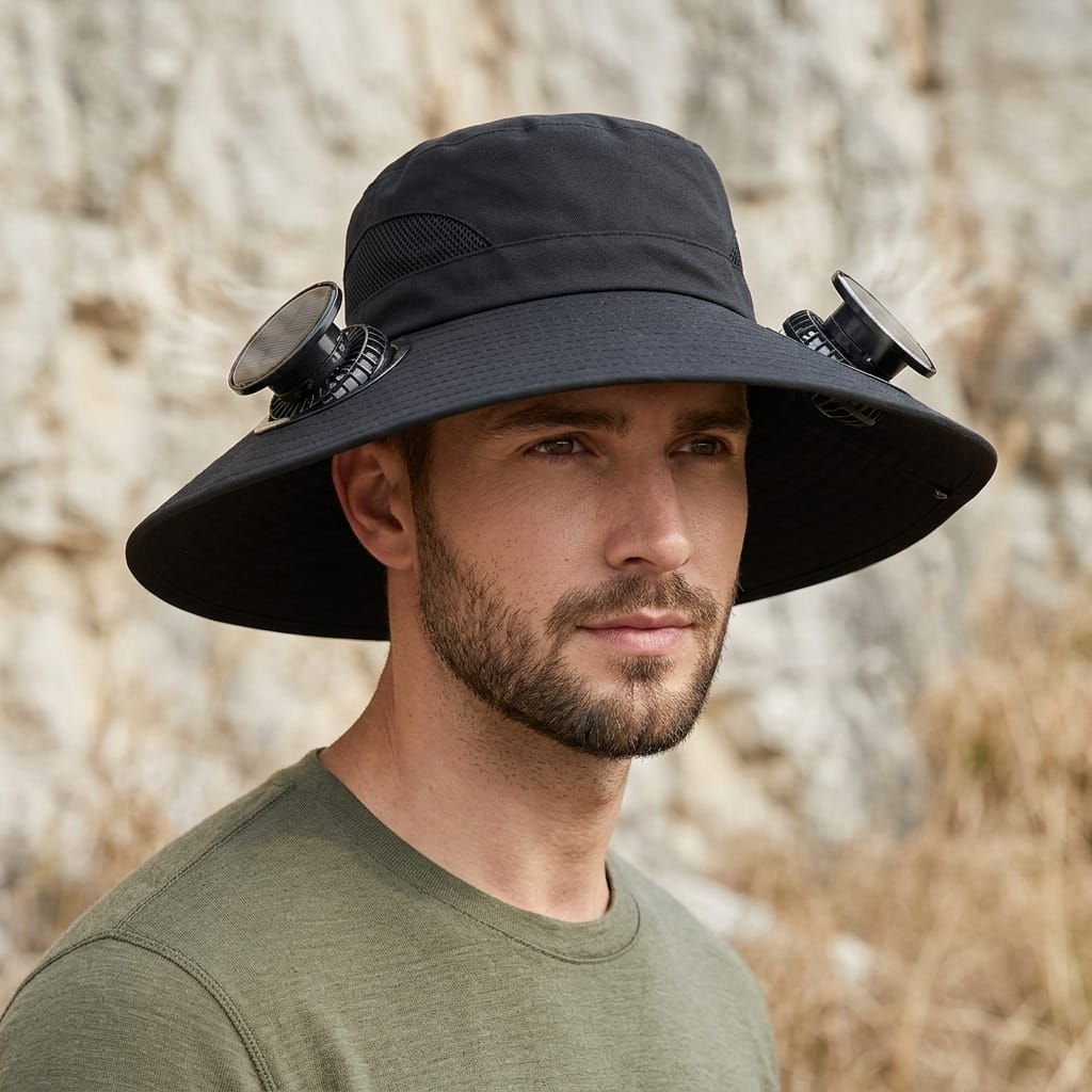Chapeau trekking homme Noir / 60cm
