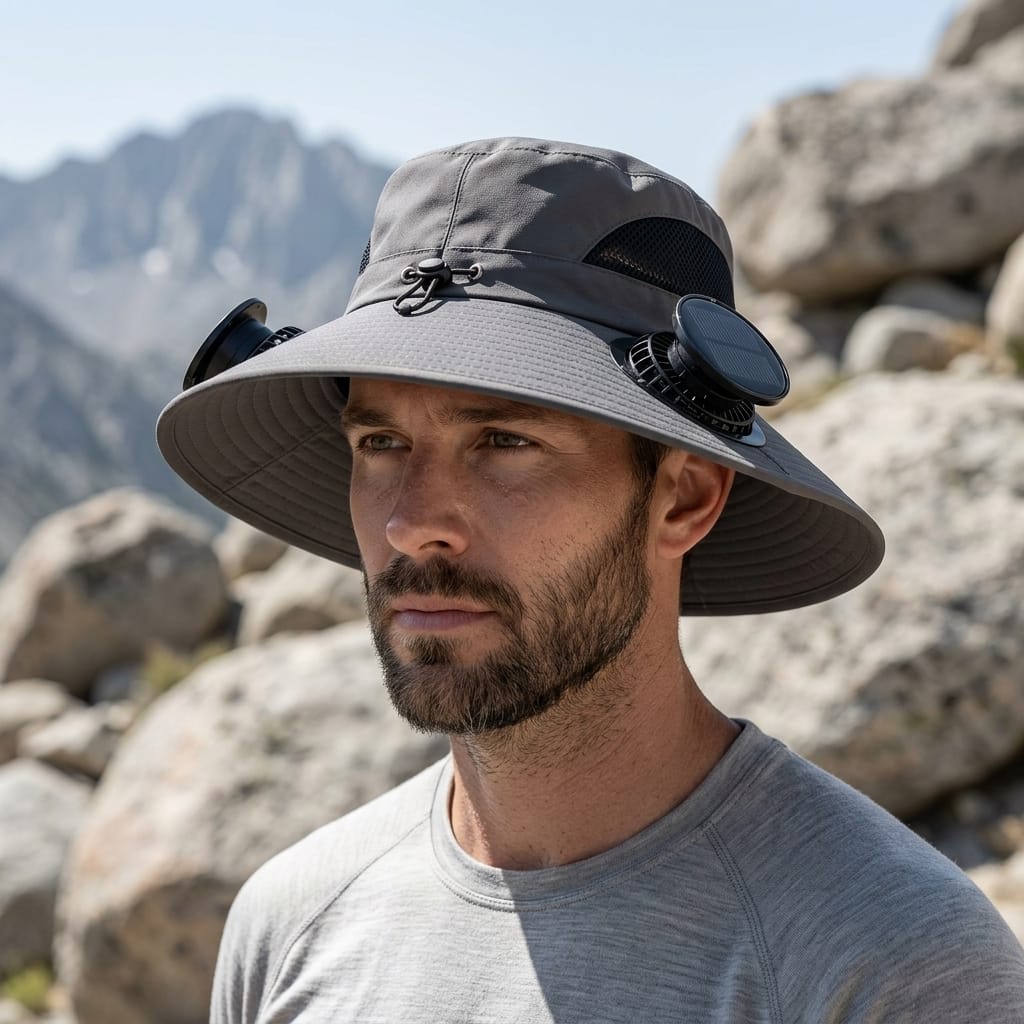 Chapeau trekking homme Vert foncé / 60cm