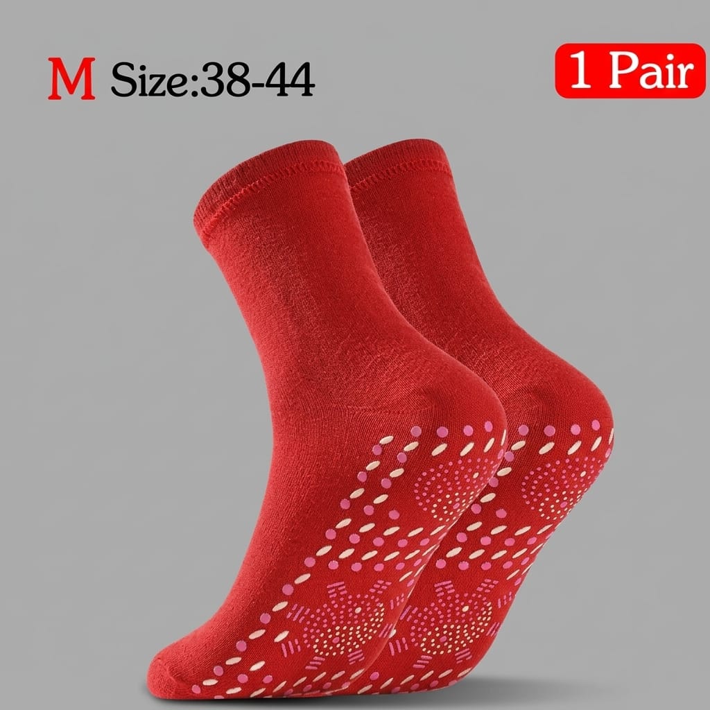 chaussette randonnée anti ampoule 1Paire rouge (38-44)