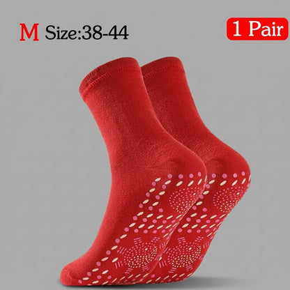chaussette randonnée anti ampoule 1Paire rouge (38-44)