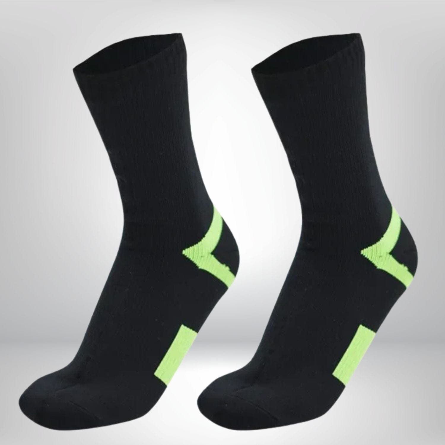 chaussettes trekking 1 paire NOIR & ROUGE / S Euro 37-39