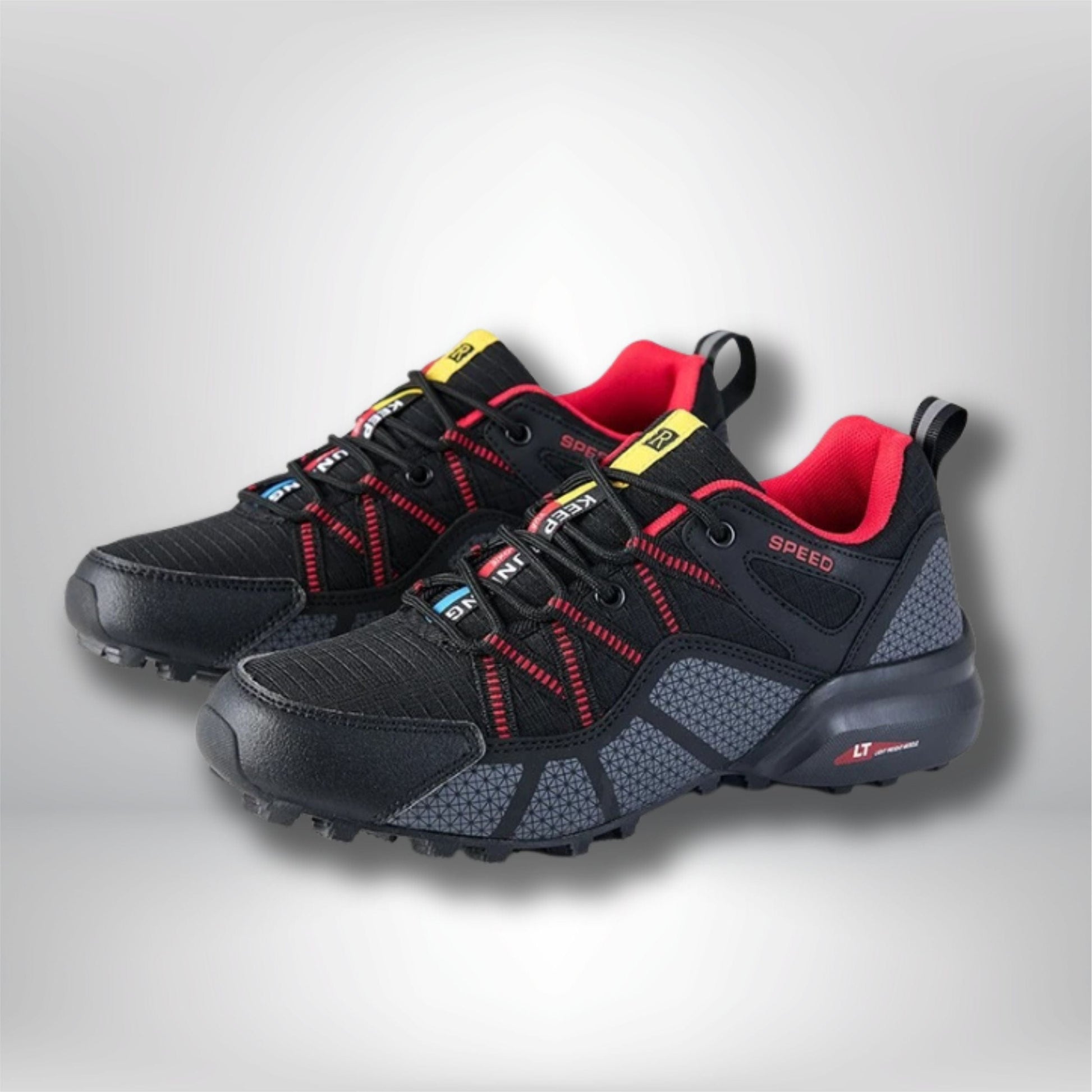 chaussure basse randonné homme K600 Black Red / 37