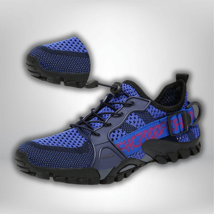 chaussures de marche femme pieds sensibles Bleu marine / 36(23.0CM)