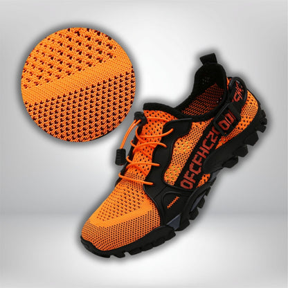 chaussures de marche femme pieds sensibles Orange / 36(23.0CM)