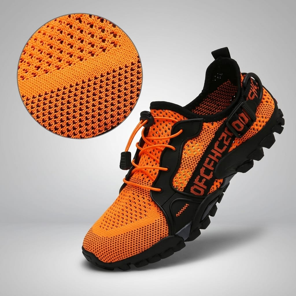 chaussures de marche femme pieds sensibles Orange / 36(23.0CM)