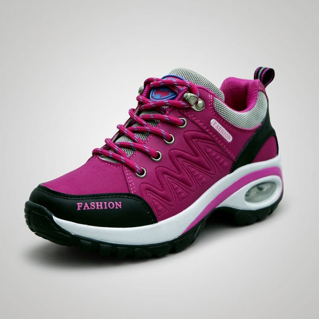 Chaussures de randonnée femme confortables Rose rouge / 35