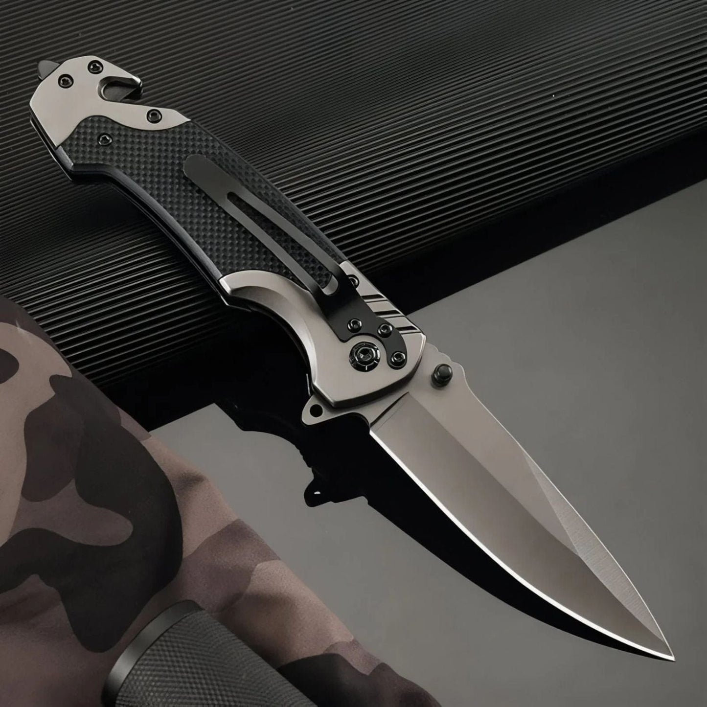 Couteau De Randonnée Pliant Noir