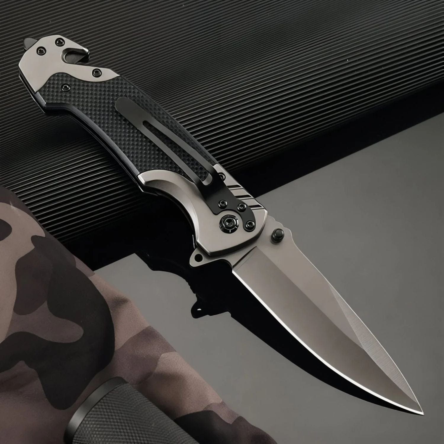 Couteau De Randonnée Pliant Noir