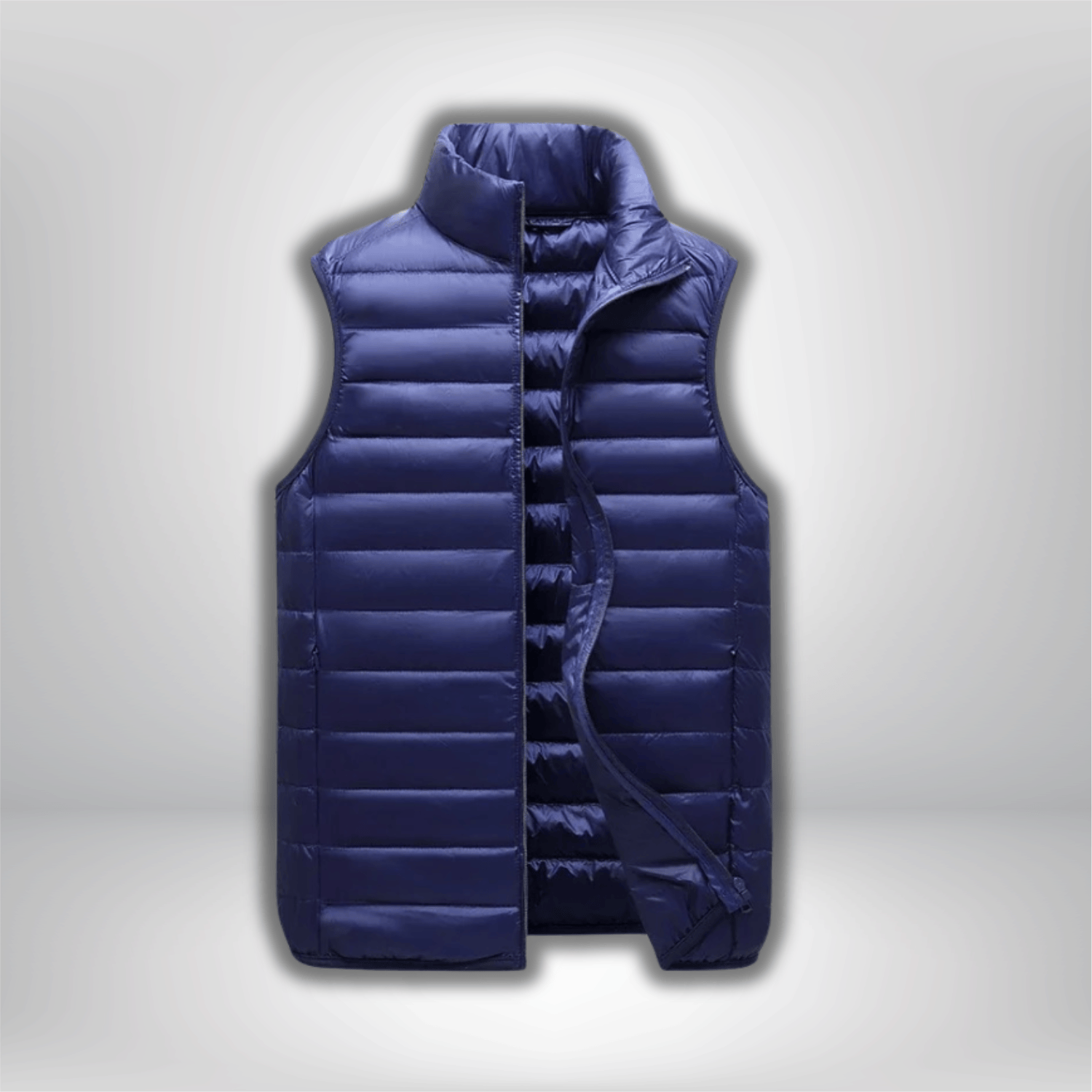 Doudoune sans manche randonnée Bleu Marine / M(47.5-57.5kg)