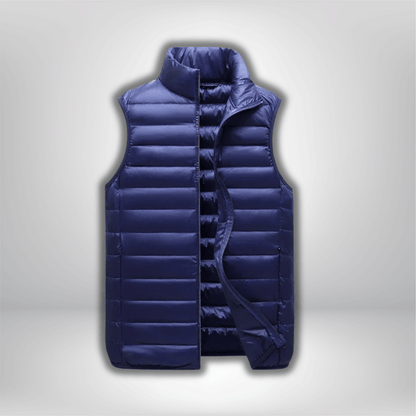 Doudoune sans manche randonnée Bleu Marine / M(47.5-57.5kg)