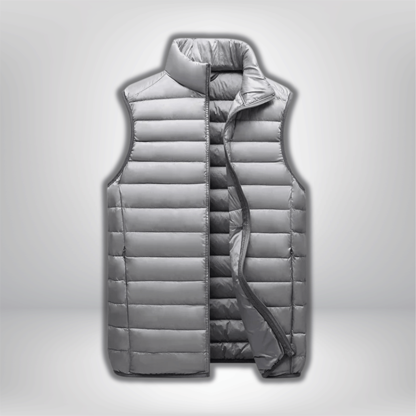 Doudoune sans manche randonnée Gris / M(47.5-57.5kg)