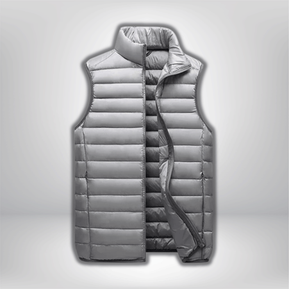 Doudoune sans manche randonnée Gris / M(47.5-57.5kg)