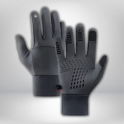 Gants chauds randonnée Noir et Gris / M