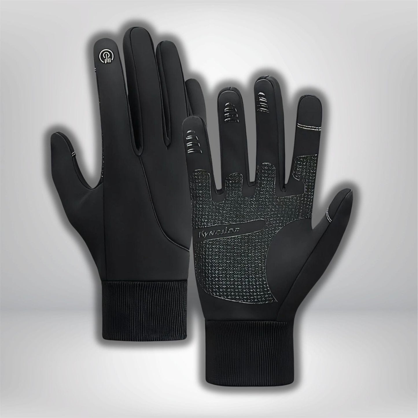 Gants chauds randonnée Noir Mat / M