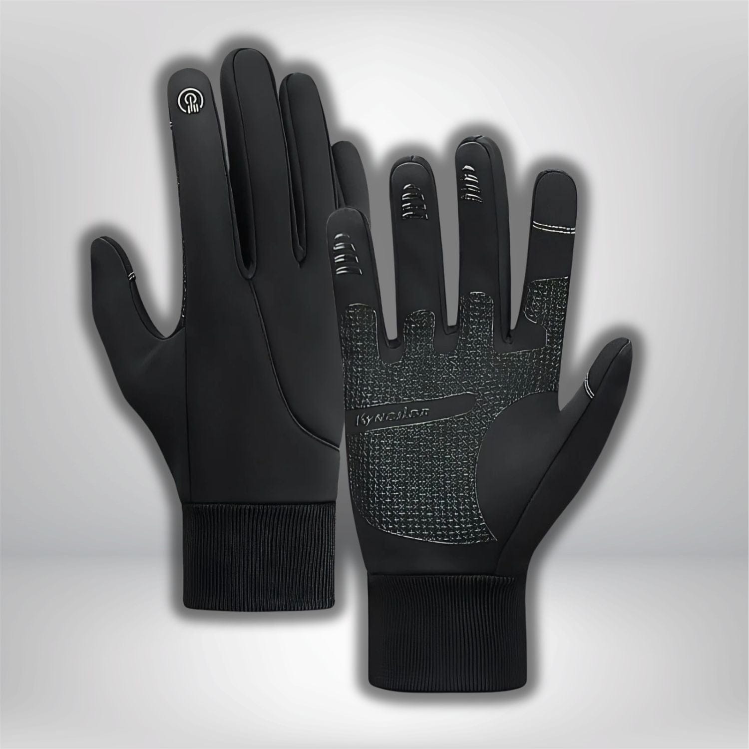 Gants chauds randonnée Noir Mat / M
