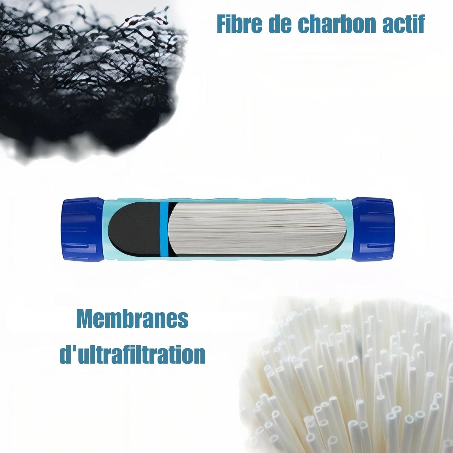 Gourde filtrante randonnée