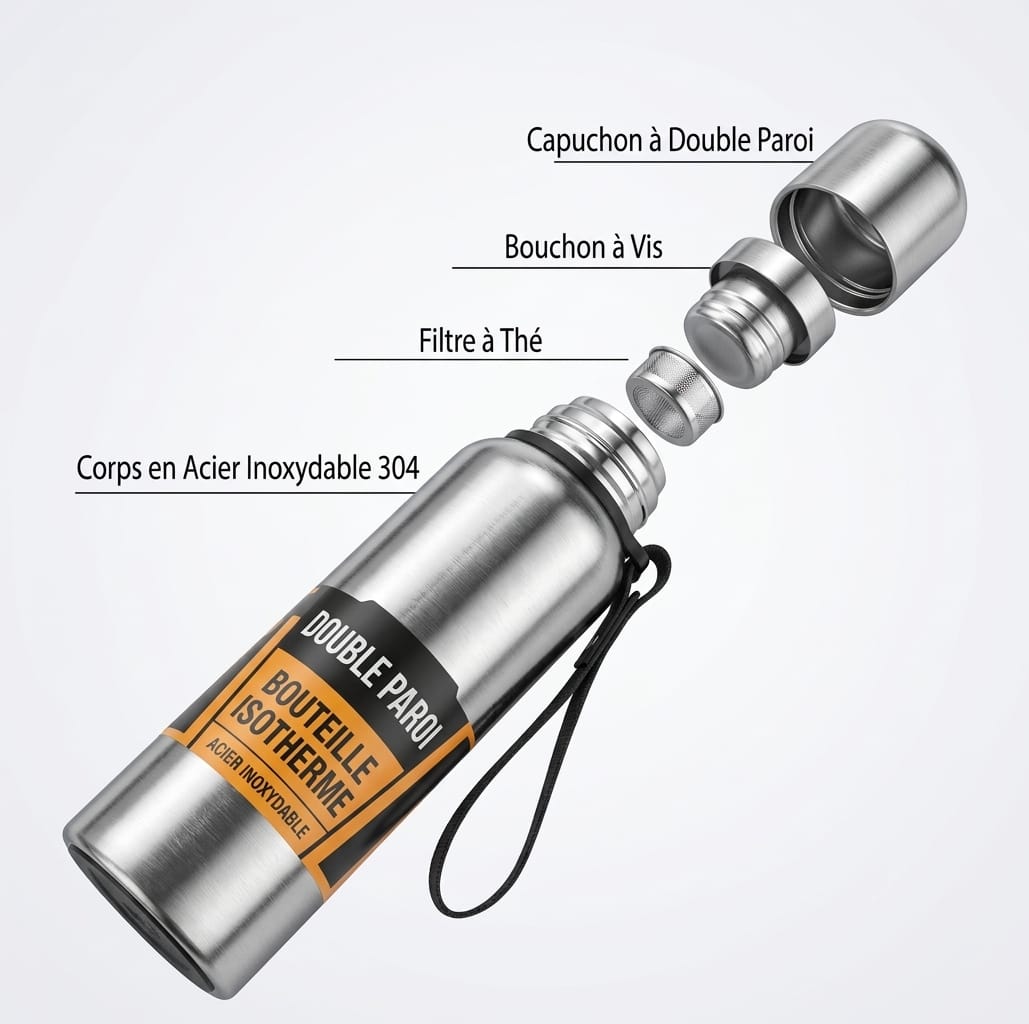 Gourde Isotherme Grande Contenance