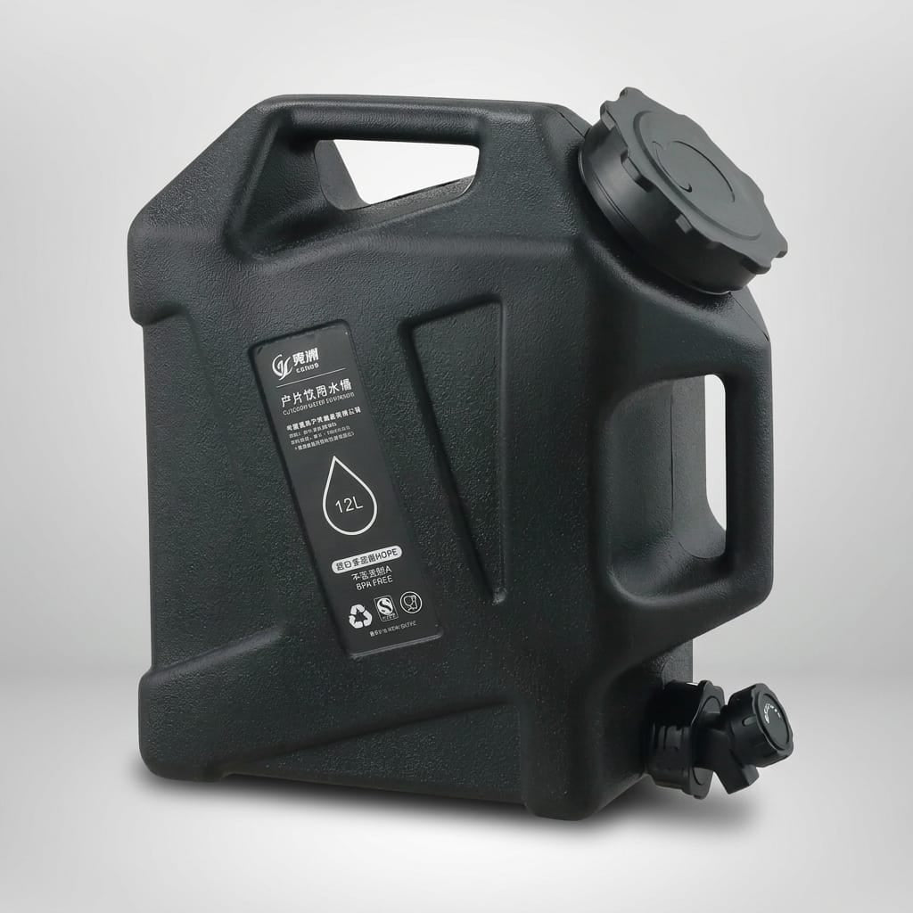 Jerrican Eau Camping Noir-12L