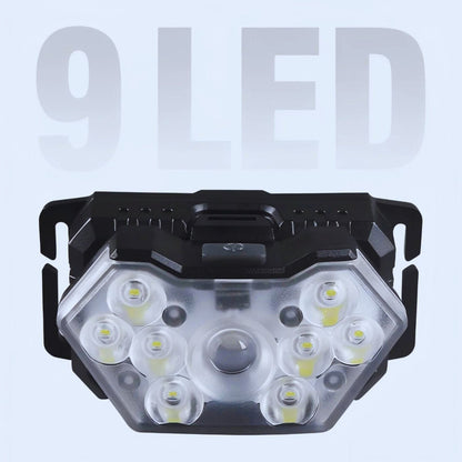 Lampe Frontale LED Puissante Noir