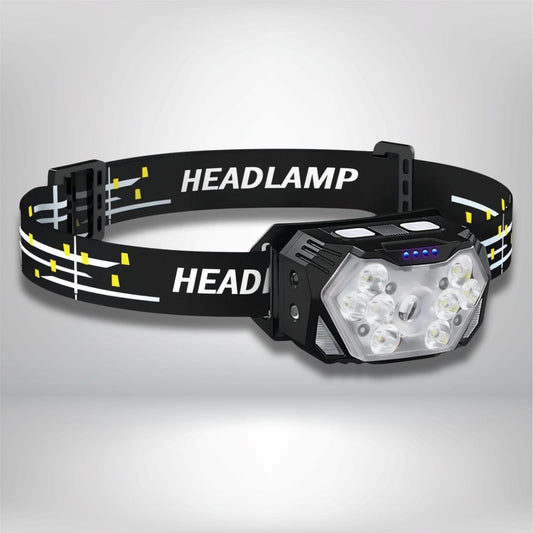 Lampe Frontale LED Puissante Noir