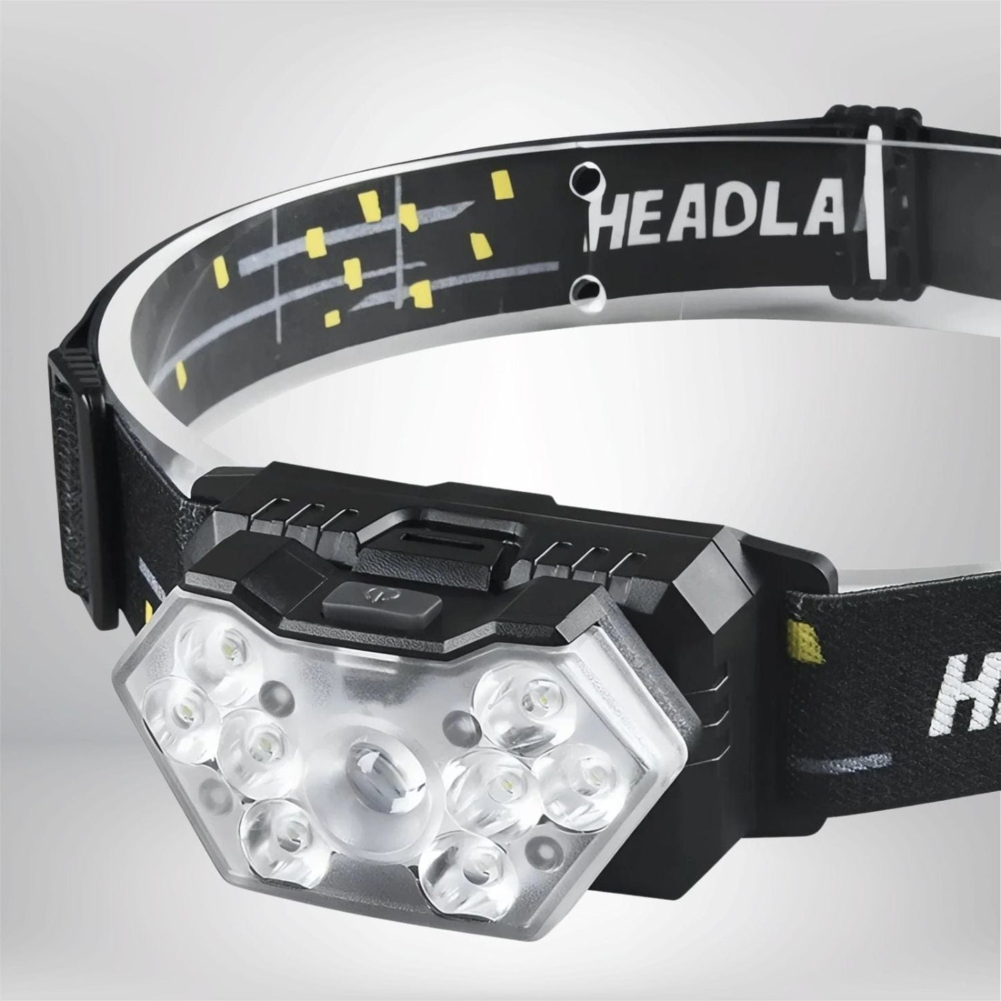 Lampe Frontale LED Puissante Noir