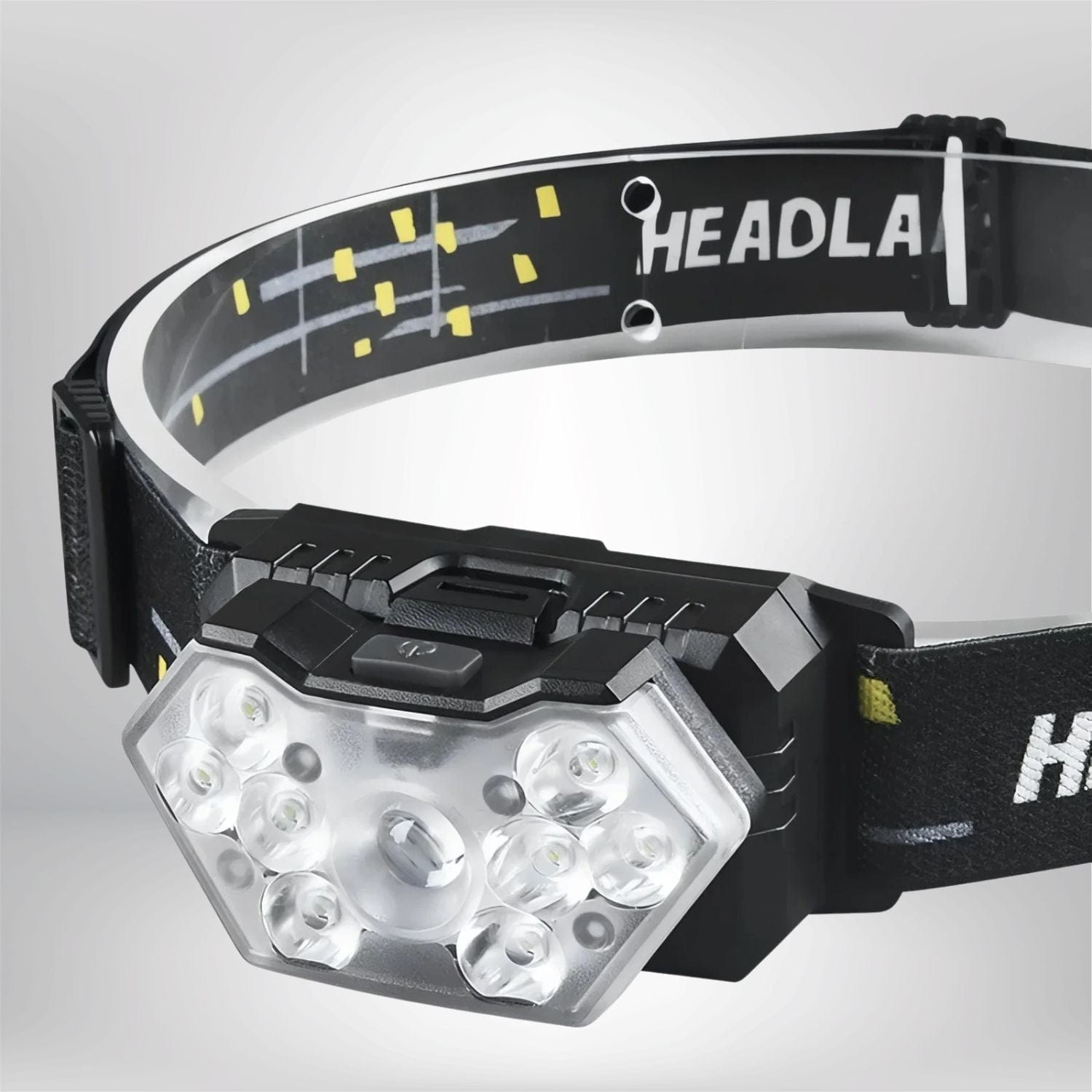 Lampe Frontale LED Puissante Noir
