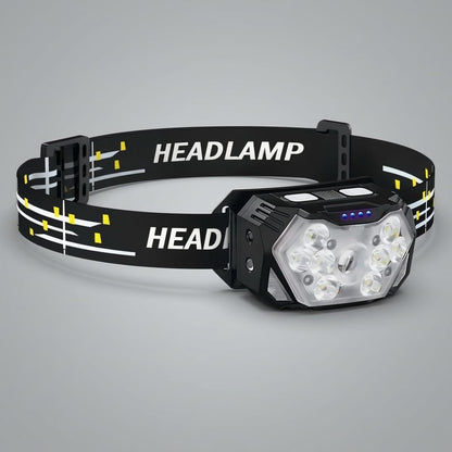 Lampe Frontale LED Puissante Noir