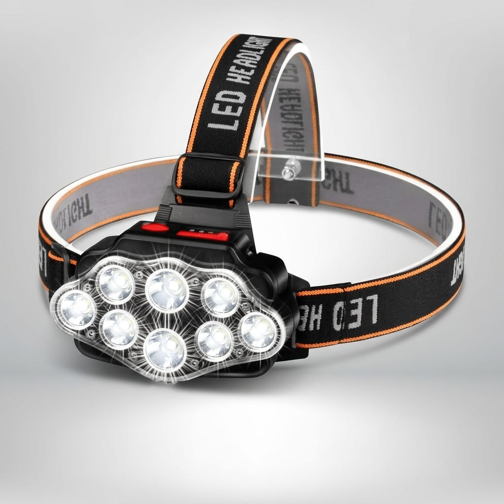 lampe frontale randonnée Noir