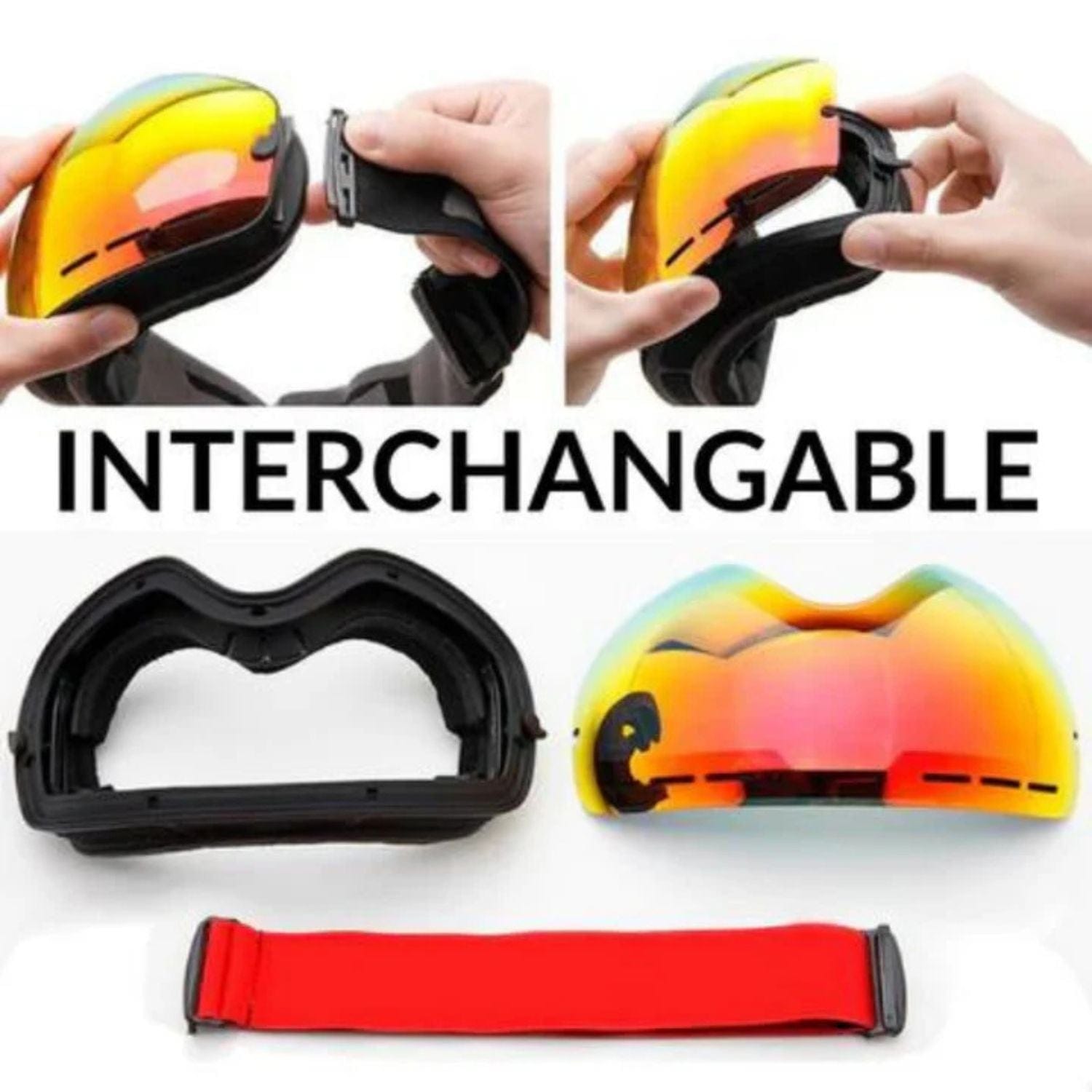 Masque de Ski interchangeable