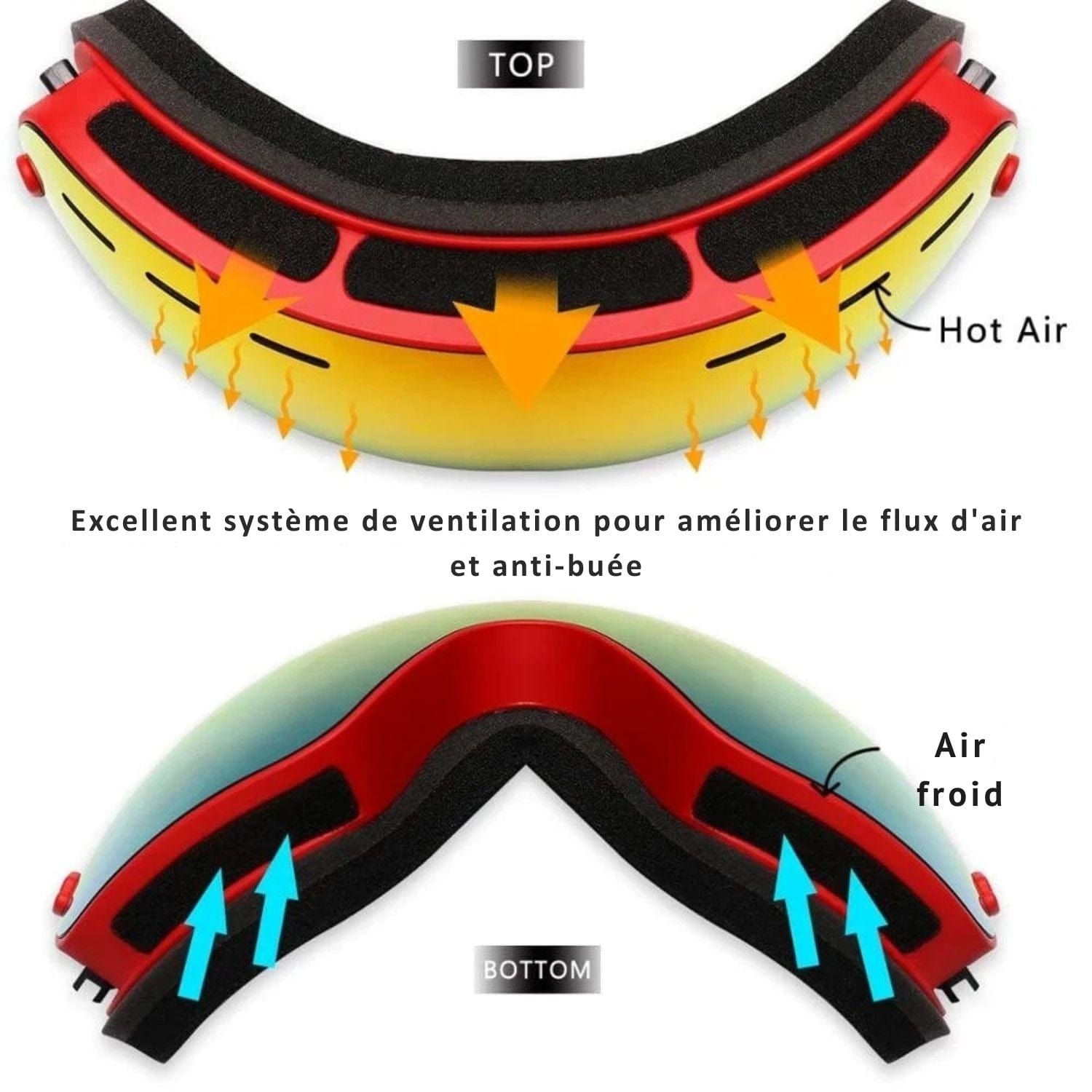 Masque de Ski interchangeable
