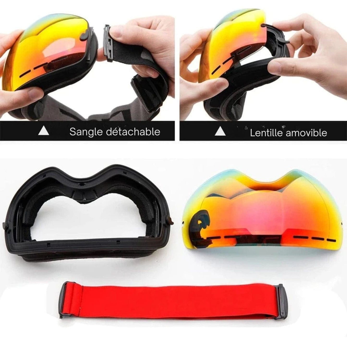 Masque de Ski interchangeable