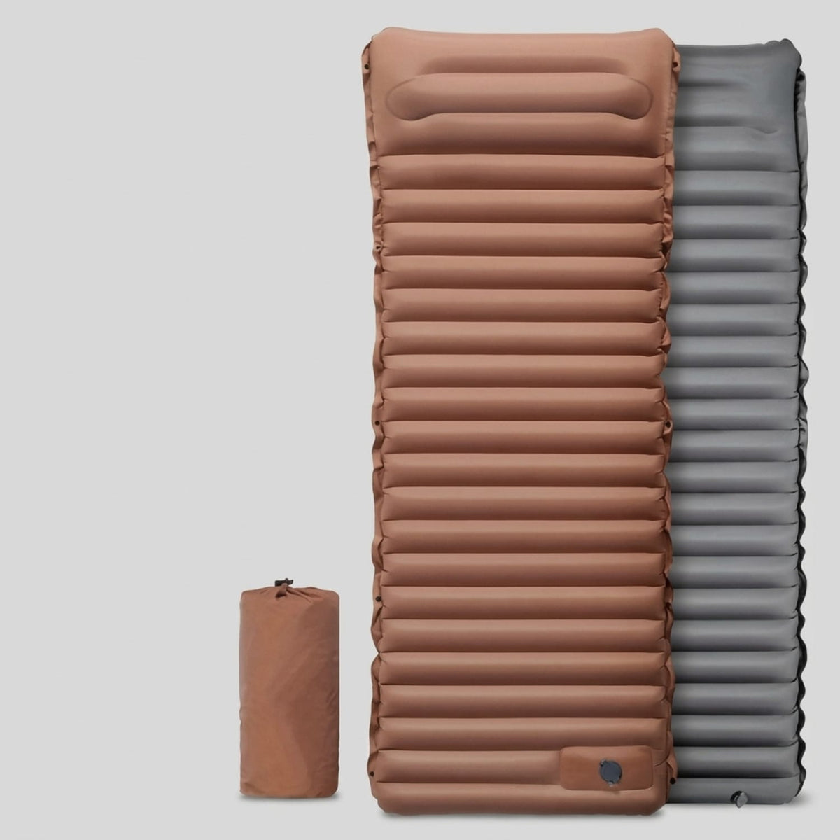 Matelas Camping Gonflable Confortable Marron