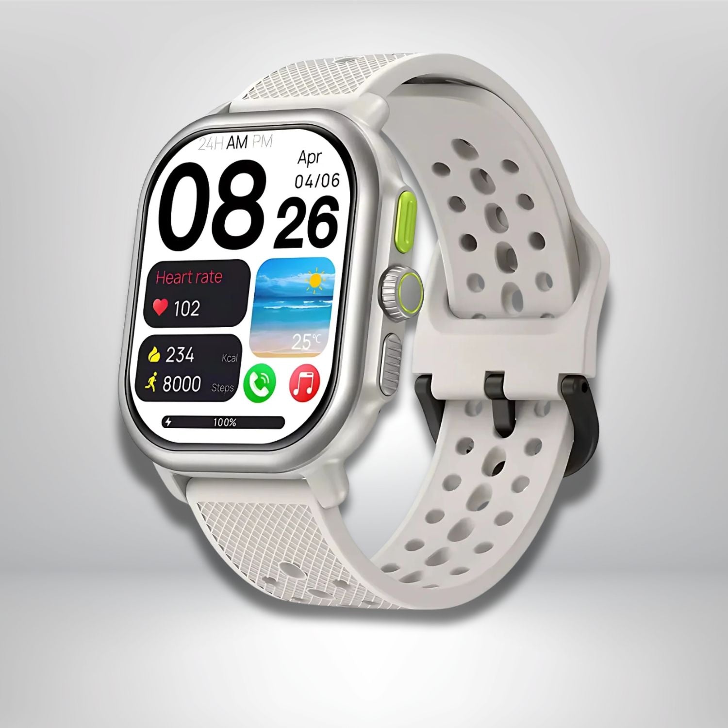 meilleur montre gps avec cartographie Blanc Mate