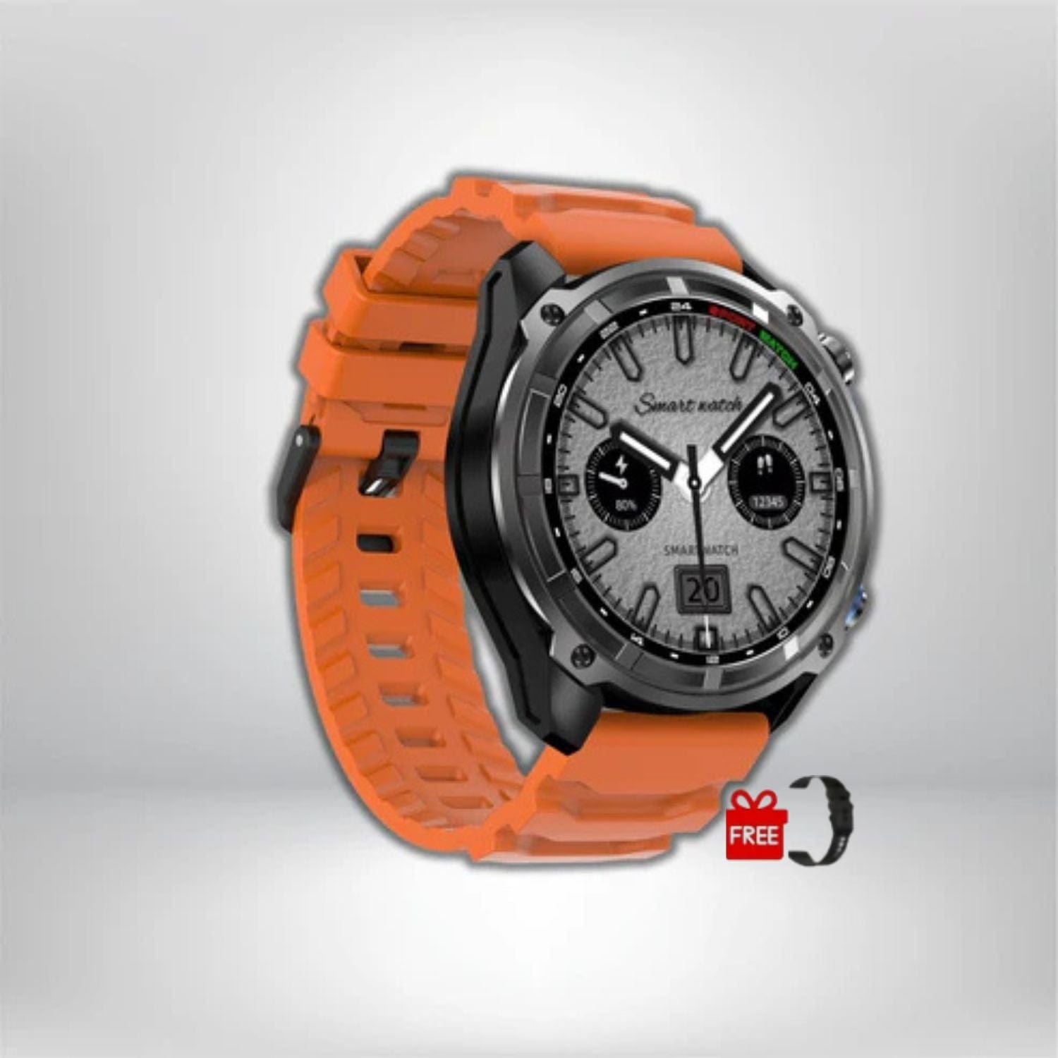 meilleur montre gps avec cartographie ORANGE-SILICONE