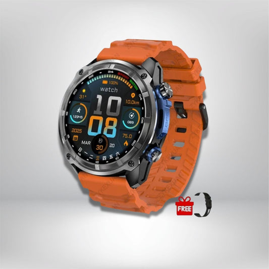 meilleur montre gps avec cartographie Orange-Silicone