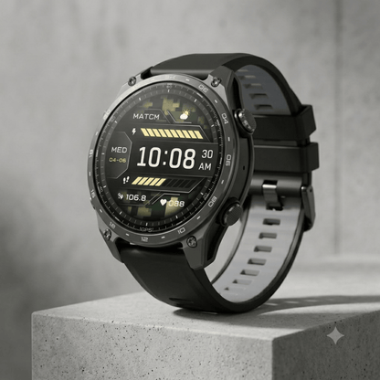 meilleur montre gps avec cartographie Silicone Noir