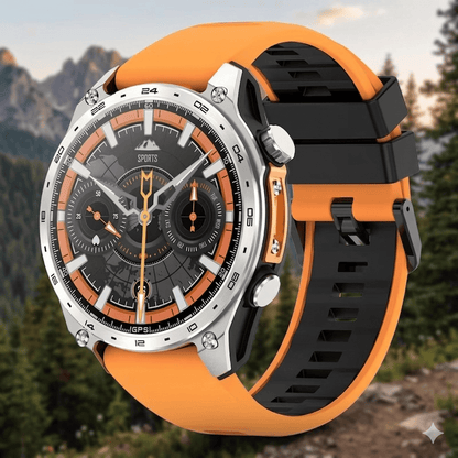 meilleur montre gps avec cartographie Silicone Orange