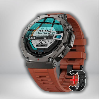 meilleur montre randonnée Silicone Rouge+ Bracelet noir offert