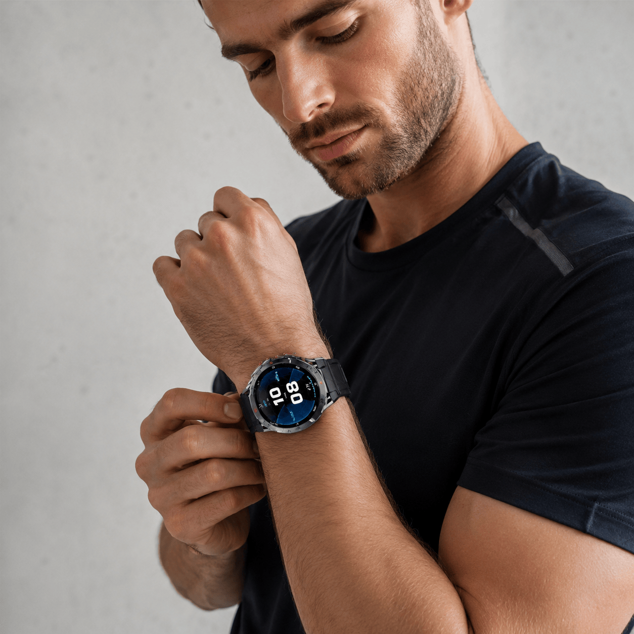 montre connectée pour randonnée Silicone Noir