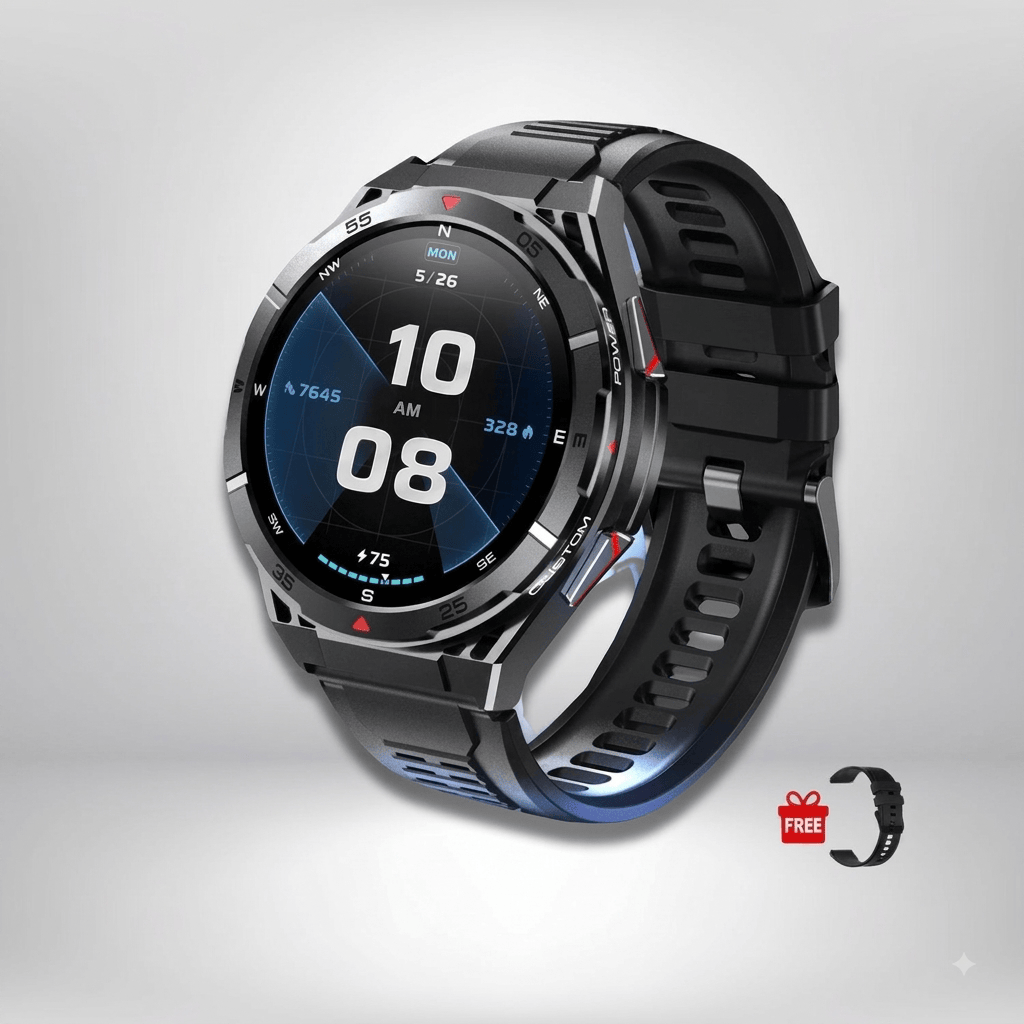 montre connectée pour randonnée Silicone Noir
