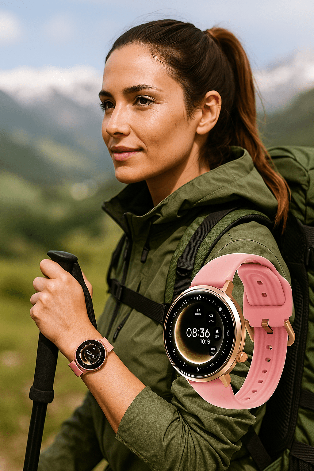 montre connectée randonnée femme