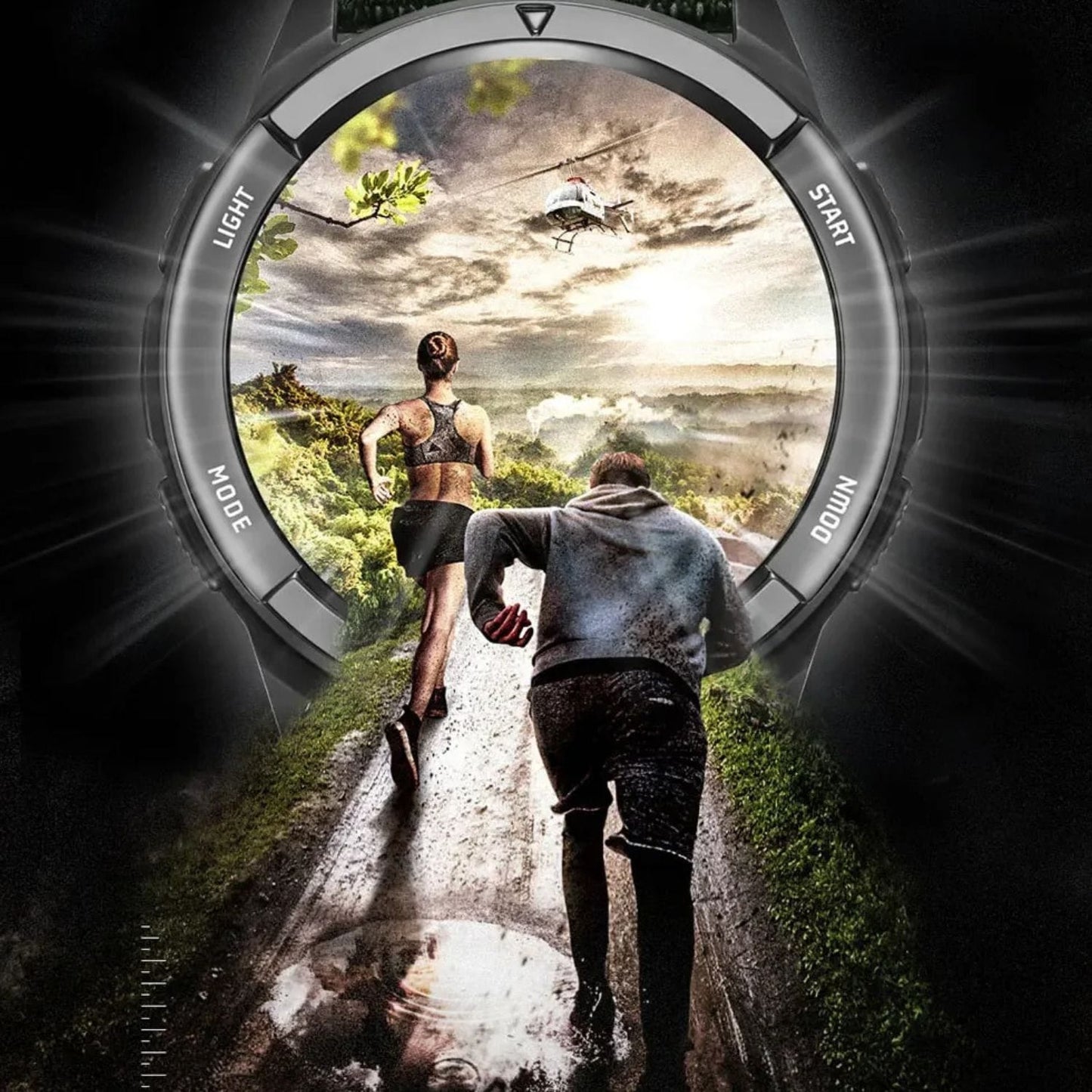 Montre digitale homme randonnée