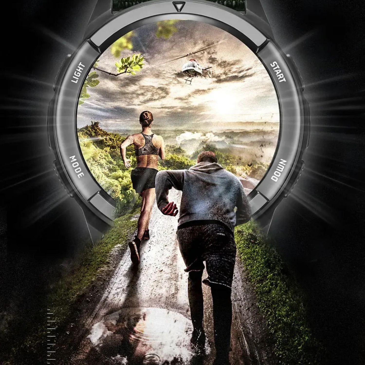 Montre digitale homme randonnée