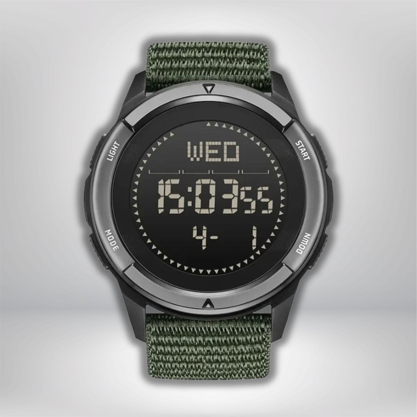 Montre digitale homme randonnée Vert