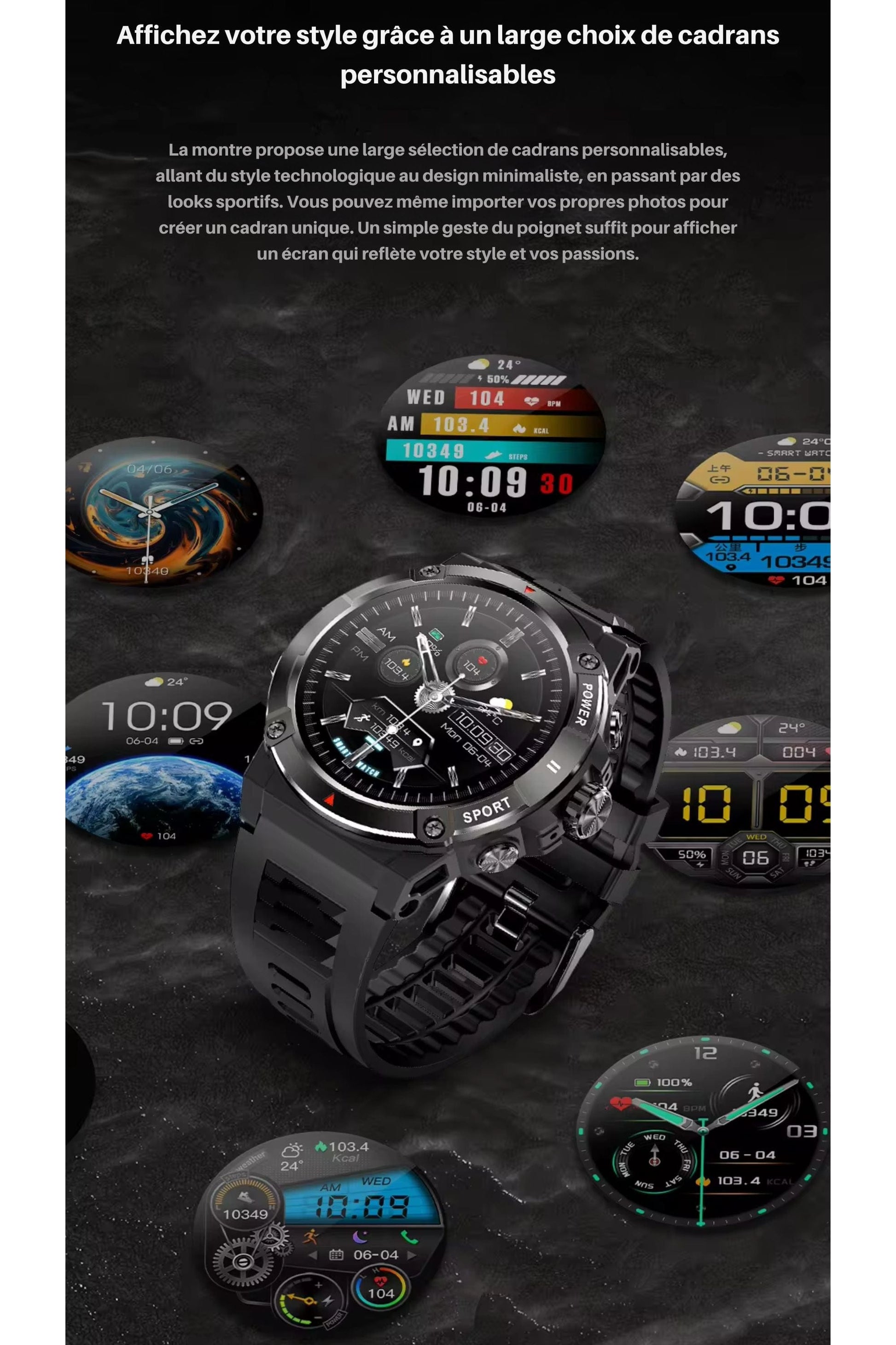 montre gps avec cartographie