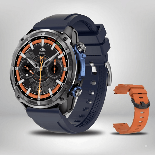 montre gps avec cartographie pas cher Noir-Silicone